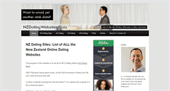Desktop Screenshot of nzdatingwebsites.co.nz