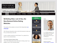 Tablet Screenshot of nzdatingwebsites.co.nz
